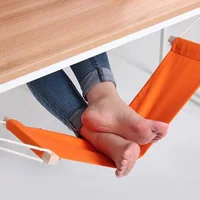 Portable Foot Hammock Polyester Desk Rest Foot Put Adjustable Rest Tables Foot Put Feet Swing Footrest for Office Home Camping 3