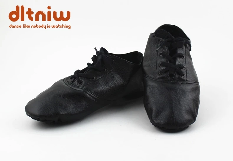 Sale Kids 28-45 PU Leather Jazz Shoe Women Dance damen schuhe Design Soft Lace Up Lady Practice Teacher Ballet Jazz Ballet Shoes 6