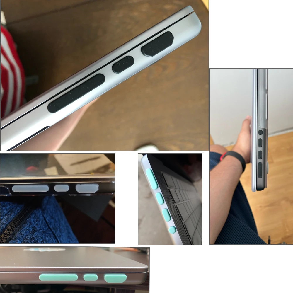 Silicone Anti Dust Plug Cover USB Ports For MacBook Pro 14 16 inch A2442 A2779 A2681