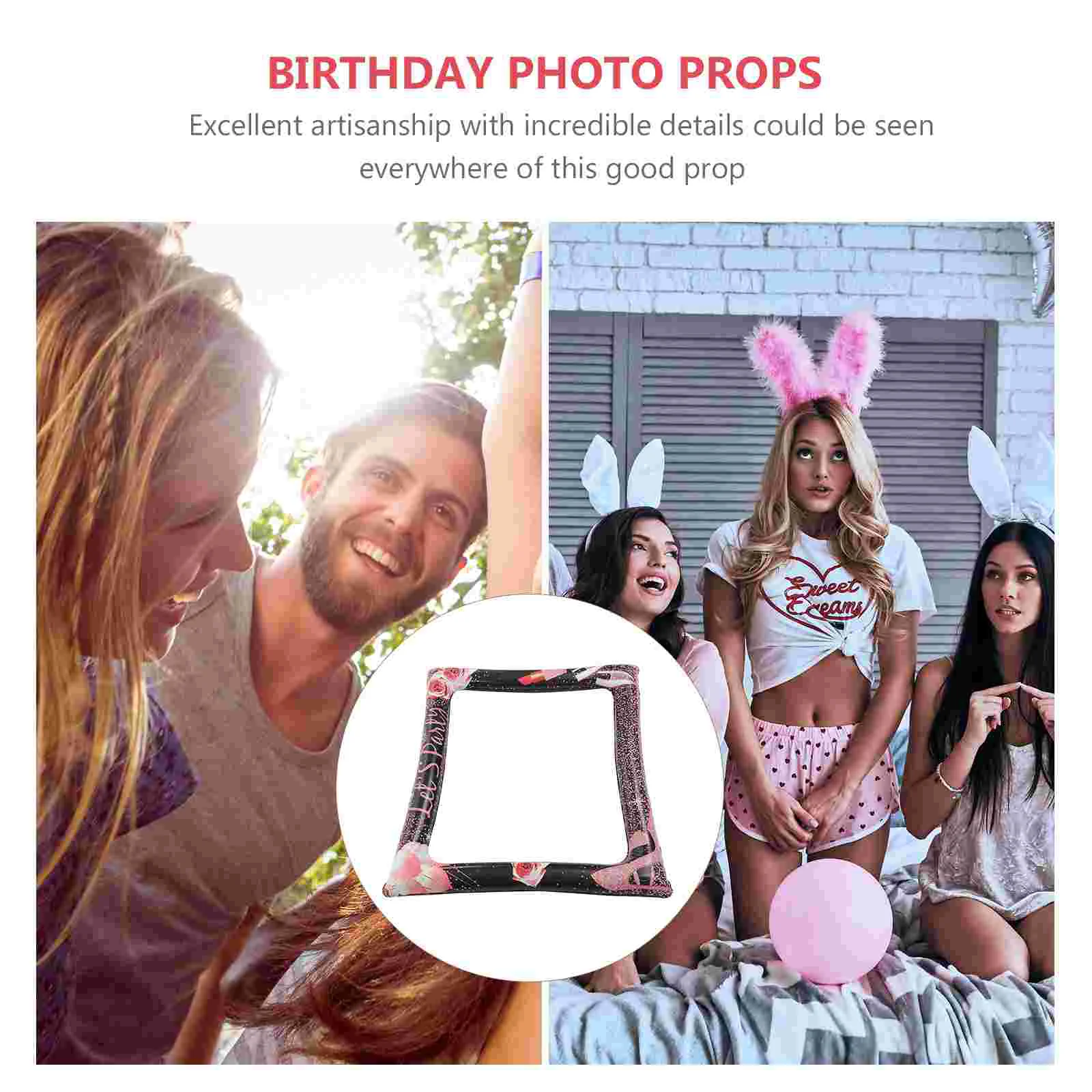 Party photo props Birthday Inflatable Photo Frame Festivals Prop Photography Props Pvc Party Favors Photocall