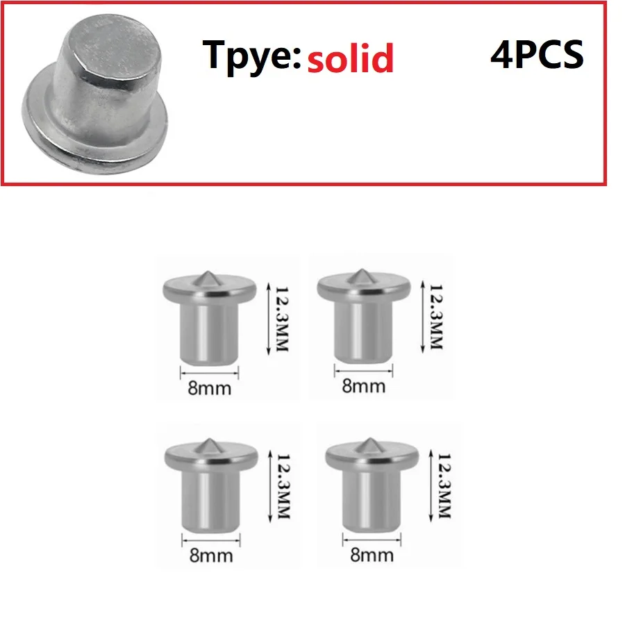 4Pcs Dowel Tenon Center Point Set 6-12mm Locator Roundwood Punch Pin Dowelling Hole Wood Timber Marker Furniture Centering Point