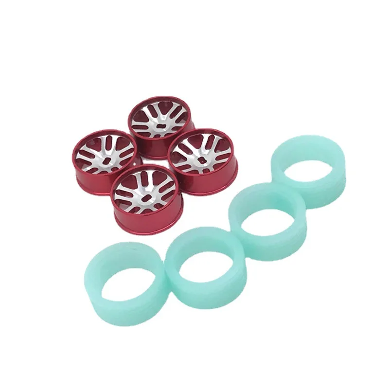 

WLtoys 284131 K989 Iw04m Mosquito Car 1/28 RC Car, Metal Upgrade Wheels & Luminous Soft Tire Skin Set