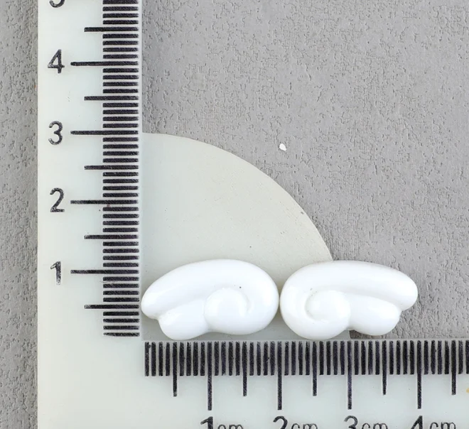 천사 날개 카보숑, 귀여운 스크랩북, 휴대폰 장식, 귀걸이 만들기, 20 개/로트