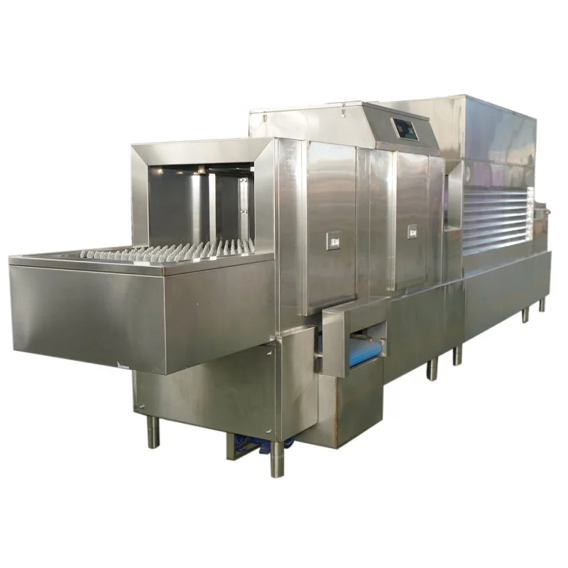 Conveyor Commercial Dishwasher CM-MAX-580HD Double-Cylinder Double-Spraying  Double-Drying Leveling Type Chefmax