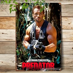 Predator - Inspired Metal Wall Art Sign - Heavy - Duty Iron Tin Poster - Action Movie Decor - Aluminum 20x30cm (Aluminum sign)