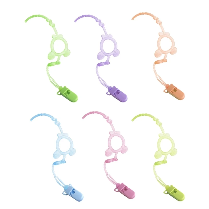 

Pacifier Clip Teething Toy Strap Adjustable Toddlers Nipple Holder Chain