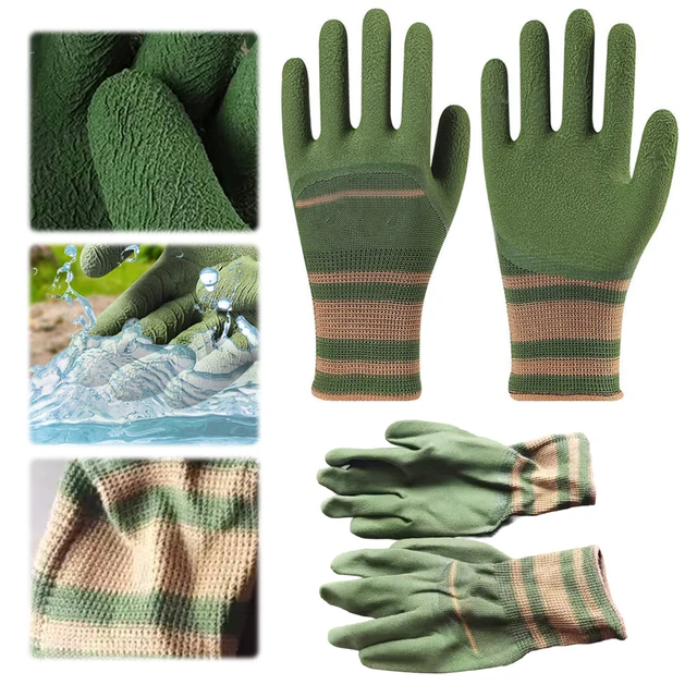 1-3Pair Gardening Gloves Thorn Proof Rose Pruning Garden Glove Breathable Protection Waterproof Work Garden Gloves for Women/Men 3