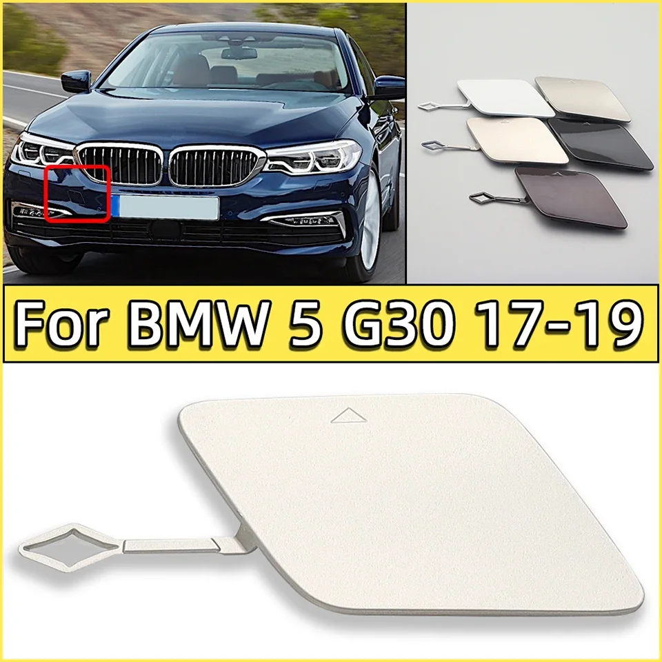 

Front Bumper Towing Hook Hauling Eye Cover Lid For Bmw 5 2017 2018 2019 G30 G31 518 520 525 530 535 540#51117427448 Trailer Cap