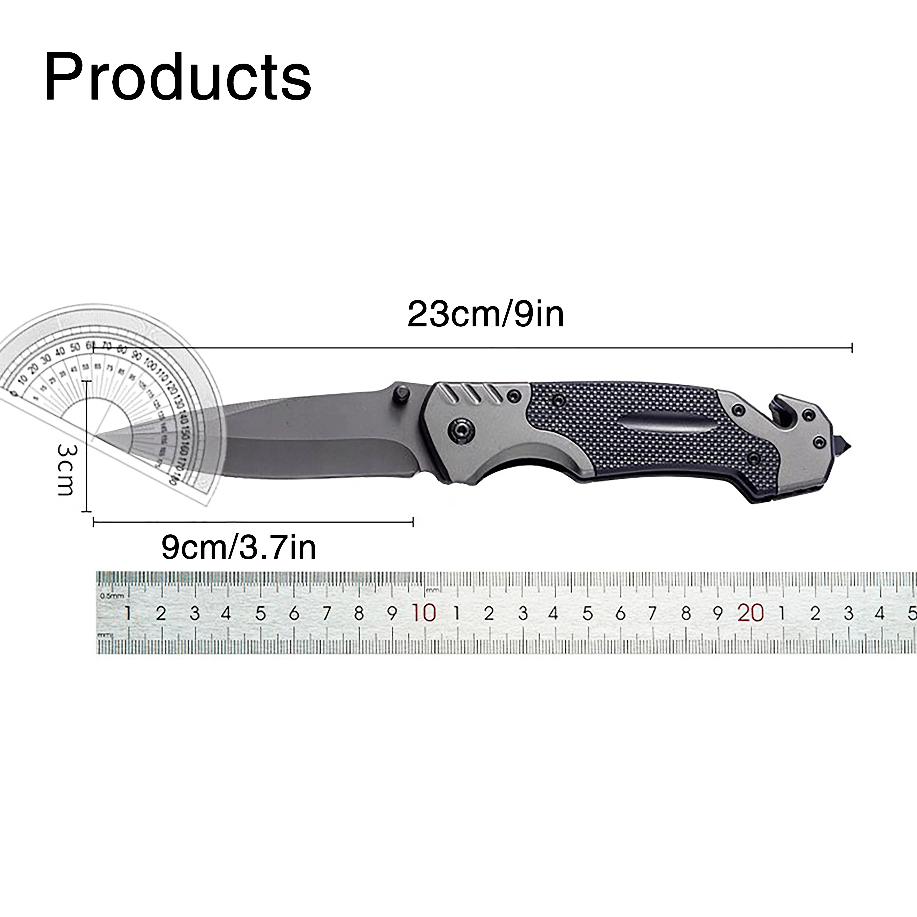 Multi functional folding knife, 6