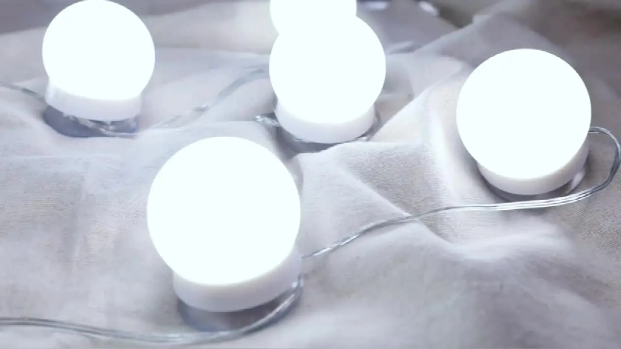 Specchio per Trucco Dimmerabile a LED 3 Modalità Di Luce a Colori Regola La Lumi