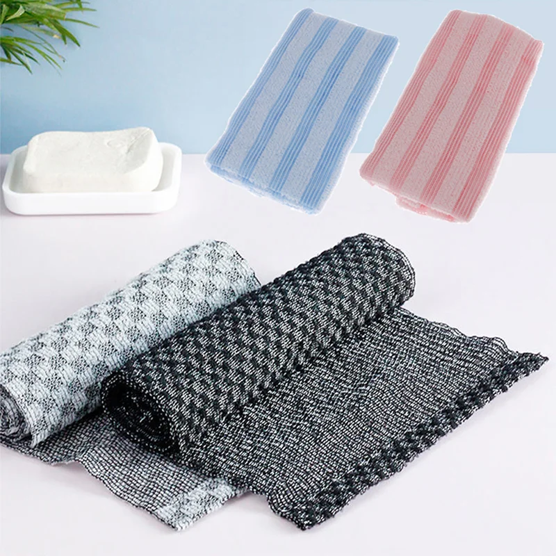Exfoliating Japanese Style Bath Towel Bath Brush Back Towel Exfoliating Scrub Shower Sponge Body Bathroom Accessories