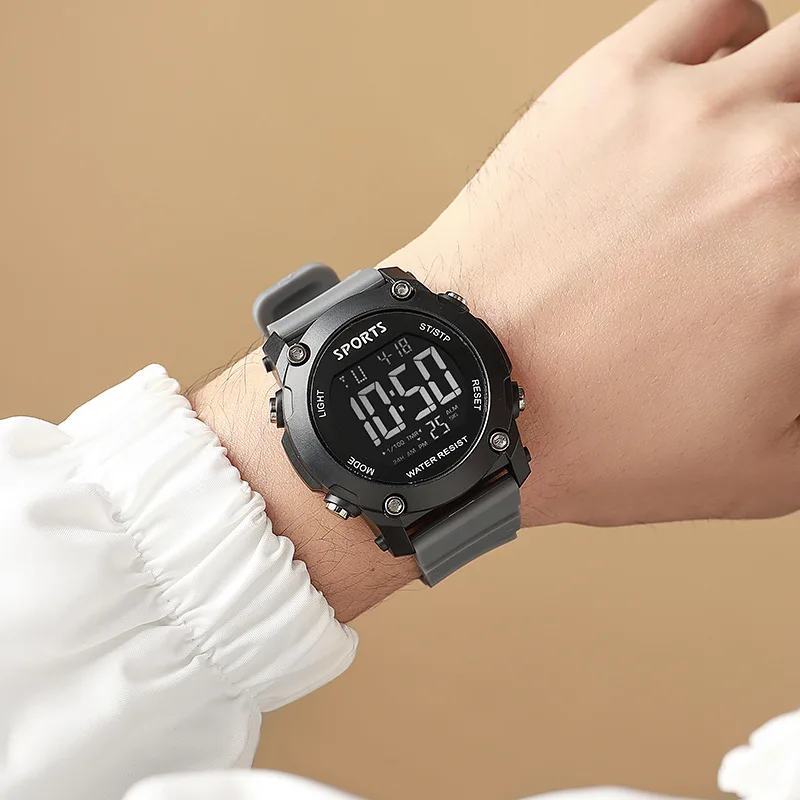 MAYZHISU Fashion Sports Watches Men Women Digital Watch Waterproof Luminous Alarm Clock Electronic Wristwatch for Kids Children