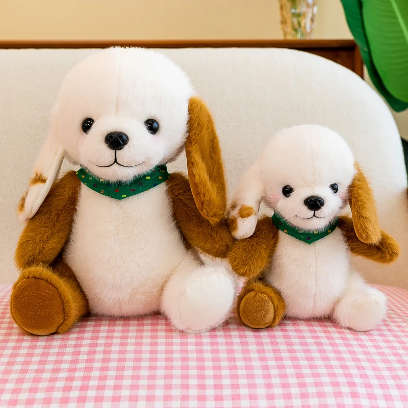 

Cute Scarf Dog Plush Toy Doll Soft Stuffed Animal Sleeping Pillow Cushion Christmas Gifts for Kids and Girls Envio Gratis