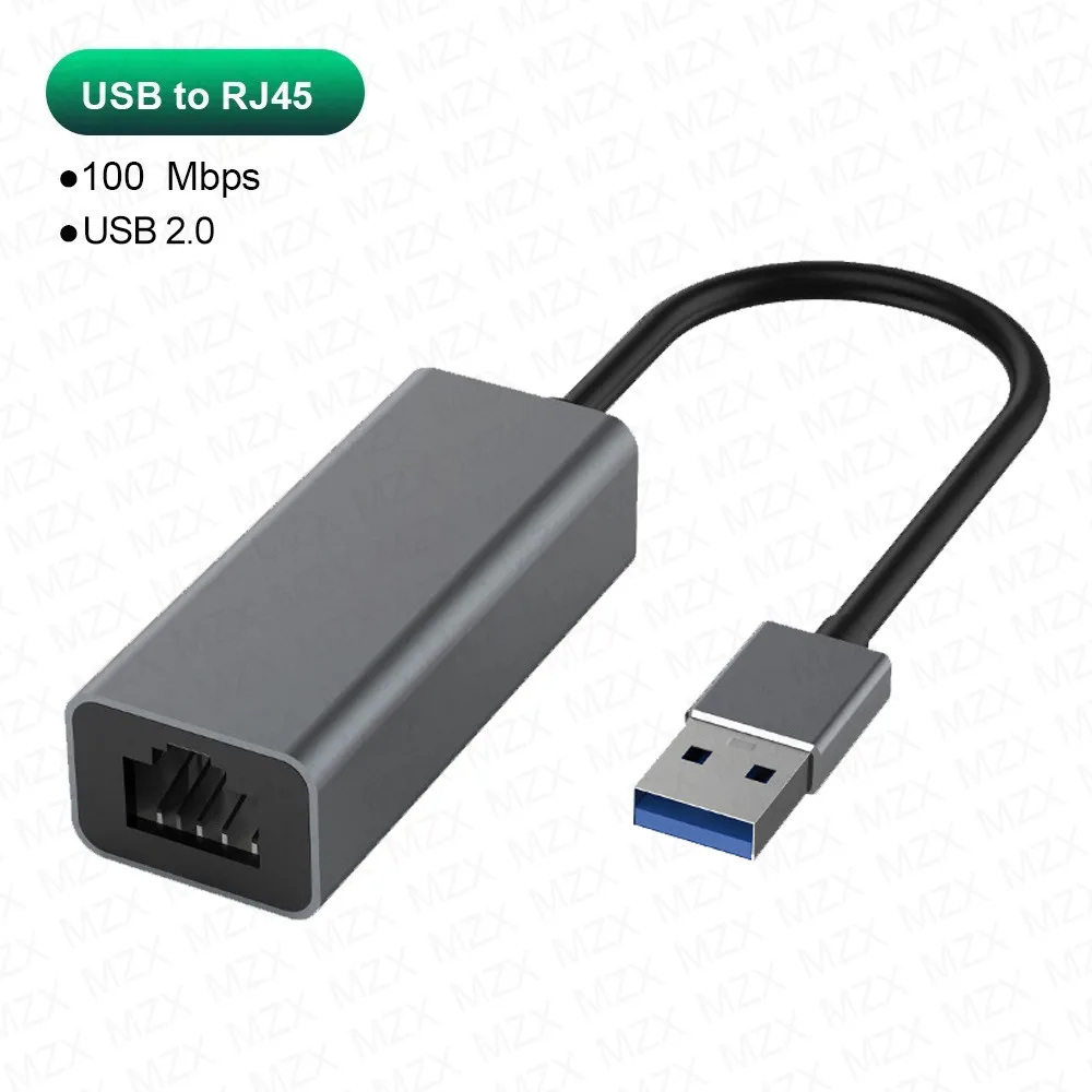 Karta sieciowa MZX 5000Mbps Adapter USB 3.0 Typ C 5G 2.5G RTL8156 RJ45 Lan Ethernet Przewodowy Gigabitowy Konwerter Sieciowy do Laptopa