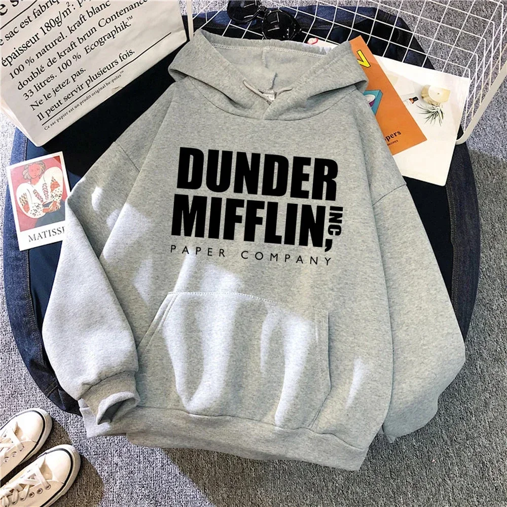 Толстовка с капюшоном The Office Dunder Mufflin INC, толстовка с длинным рукавом Schrute, мужские и женские толстовки, повседневный пуловер, свитер с капюшоном