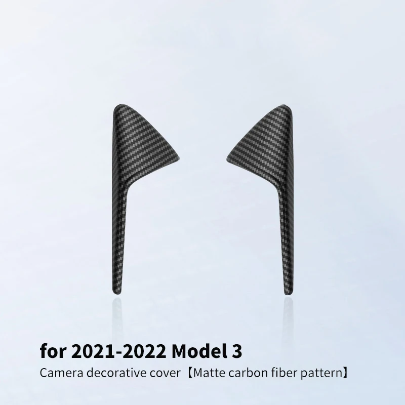 Tesla Vane Side Camera Decorative Scratch Protection Strips, 2-Piece Set