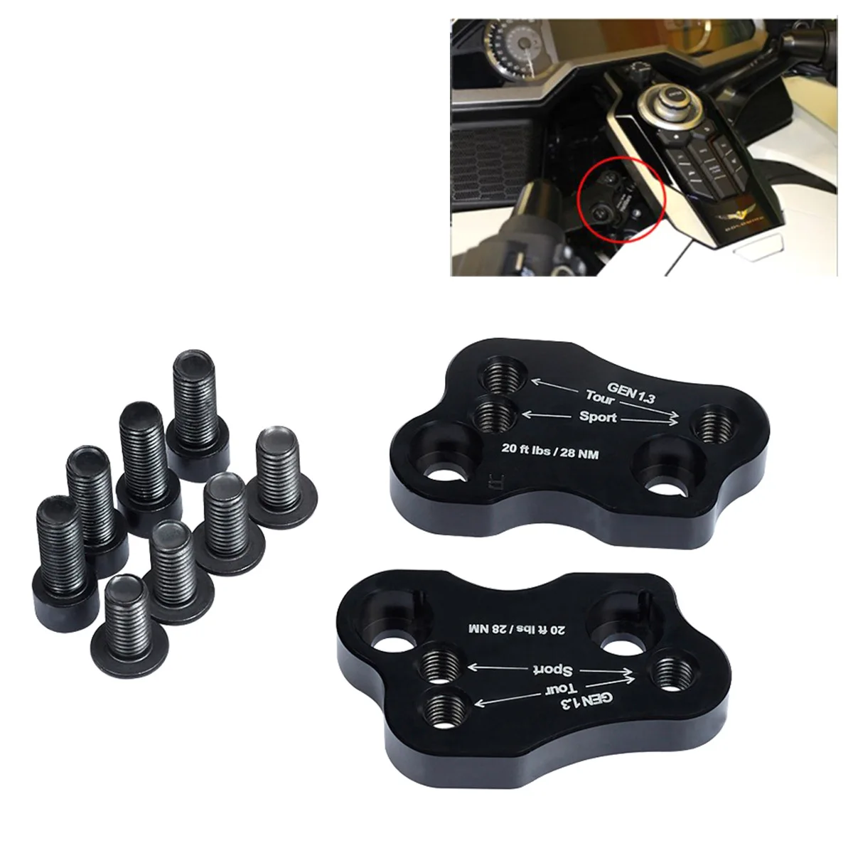 

Applicable to Honda Golden Wing GL1800 2018-2022 handlebar heightening rear shift seat handlebar heightening code