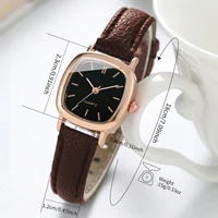 Fashion Small Dial Women Quartz Watch Ladies Simple Leather Band Wristwatches（Without Box） 6