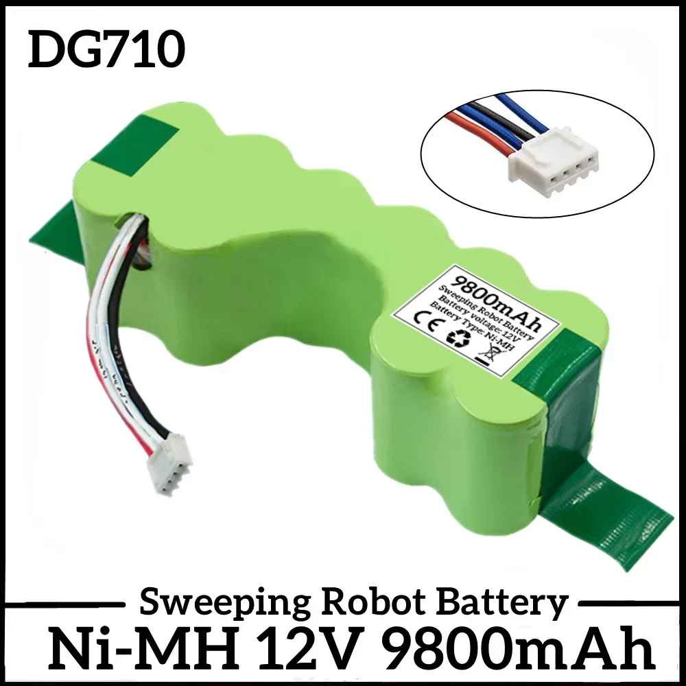

100%De55 12v ni-mh große Kapazität 9800mah Kehr roboter Batterie zubehör sind geeignet für für-ecovacs de33 de35 dm87 dm88 dg710