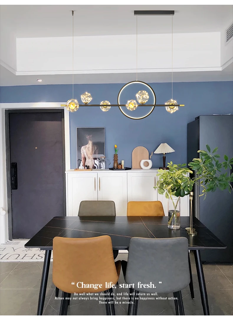entryway chandelier 2022 Modern Black LED Chandeliers for Home Kitchen Dining Living Room Hanging Ceiling Pendant Lamps The Table Interior Lighting foyer light fixtures