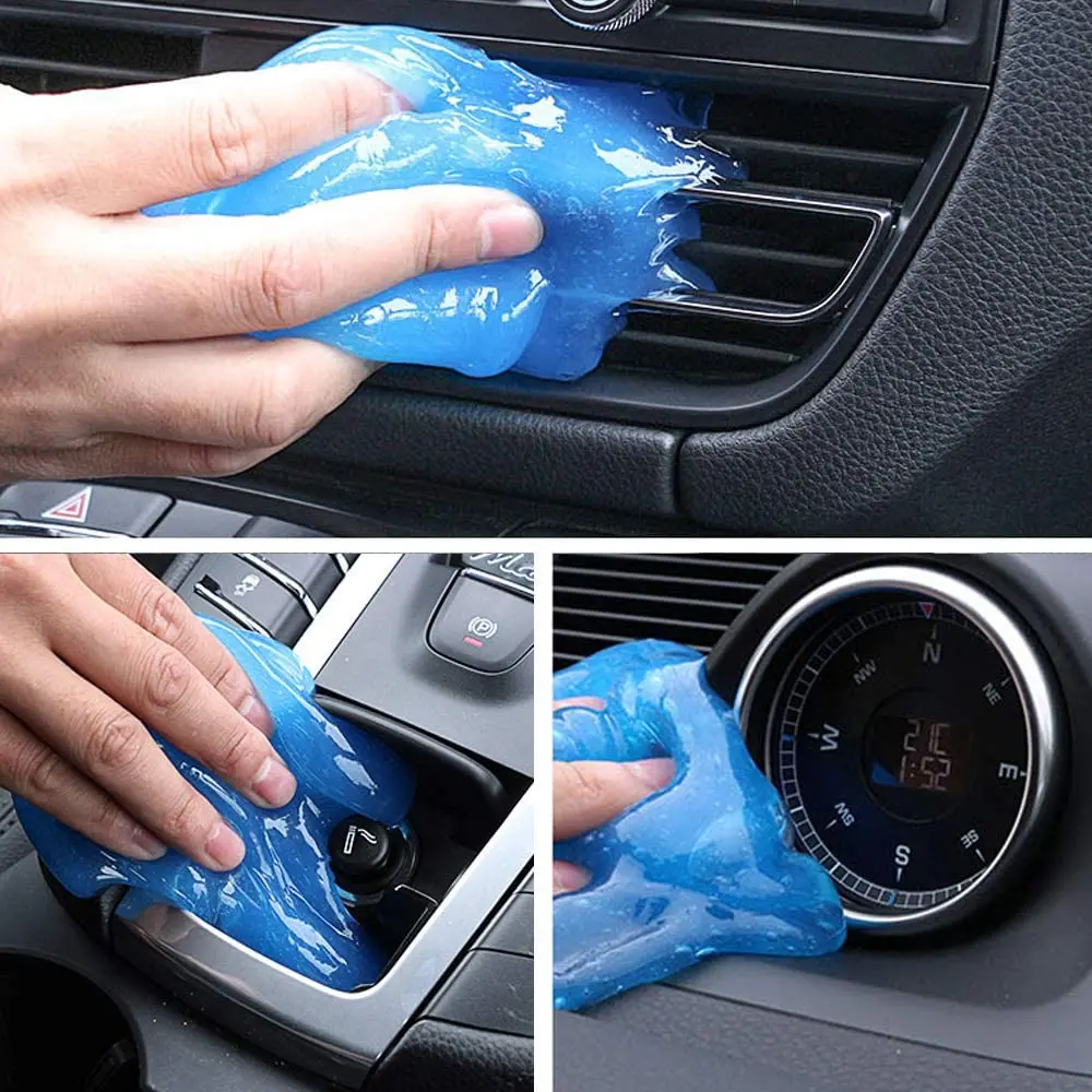Car Cleaning Gel SEAMETAL Multifunctional Air Vent Outlet Dashboard Laptop Magic Cleaning Tool Wash Mud Dust Remover Dirt Clean