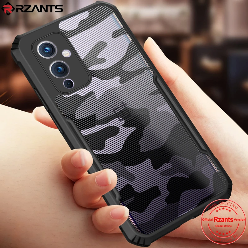 

Чехол Rzants для Oneplus 9 OnePlus 9 10 Pro OnePlus 9R, жесткий Камуфляжный Гибридный противоударный тонкий прозрачный чехол, двойной противоударный чехол