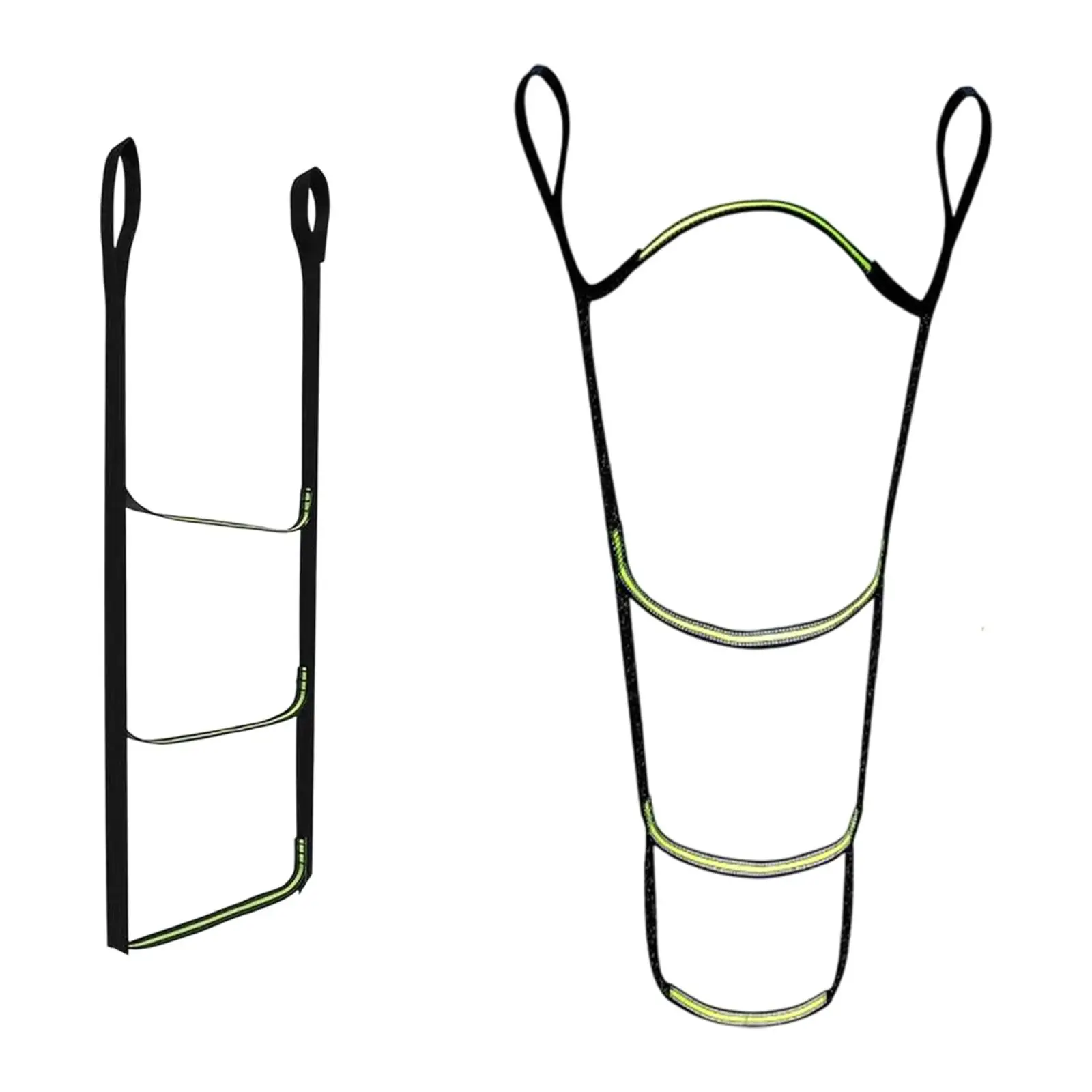 Climbing Aider Outdoor Sports Nylon Sturdy with Reflective Strips Step Aider