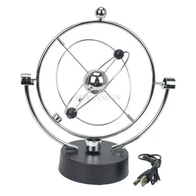 

USB plug-in simple and practical chaotic pendulum perpetual motion instrument creative gift office table decorations Physics