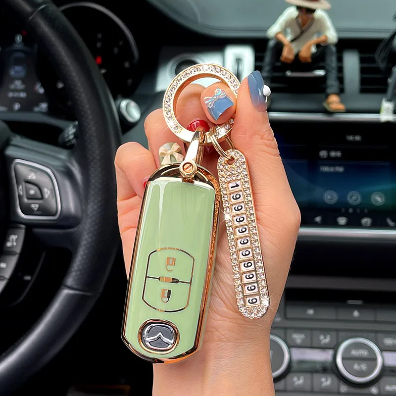 Cover Chiave/telecomando per Mazda 2 3 5 6 BL BM GJ Atenza Axela CX-5 CX-7 CX-3 CX-9 MX-5 - S5ef7f1ac461b4890bd3fc5c0e406f8e8U