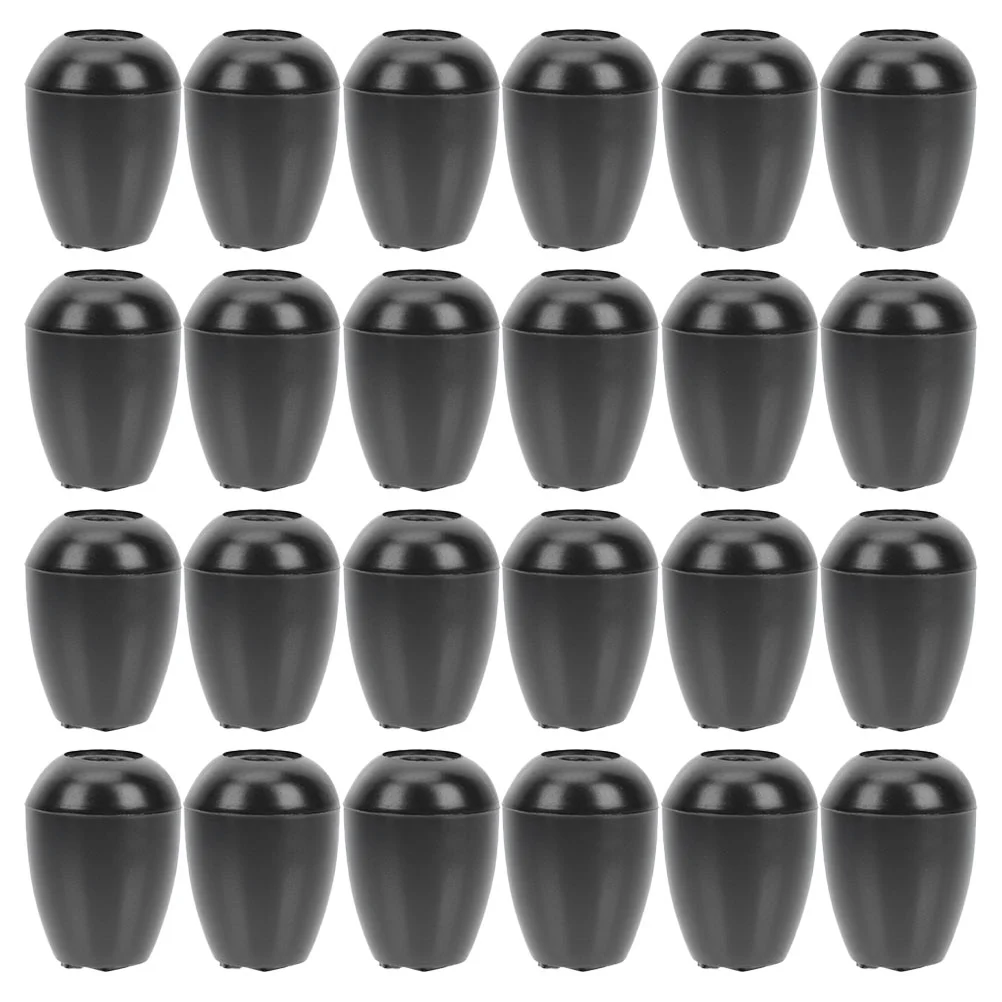 

24 Pcs Black Auscultation Earplugs Replacement Earbud Silicone Earbuds Stethoscope Tips
