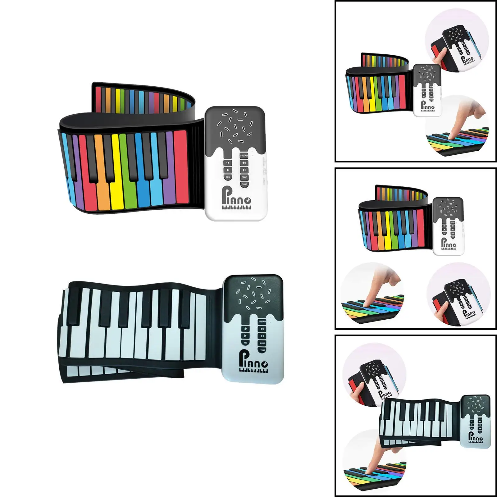 Roll up Piano Lightweight Hand Roll Piano for Kids Adults Children Beginner
