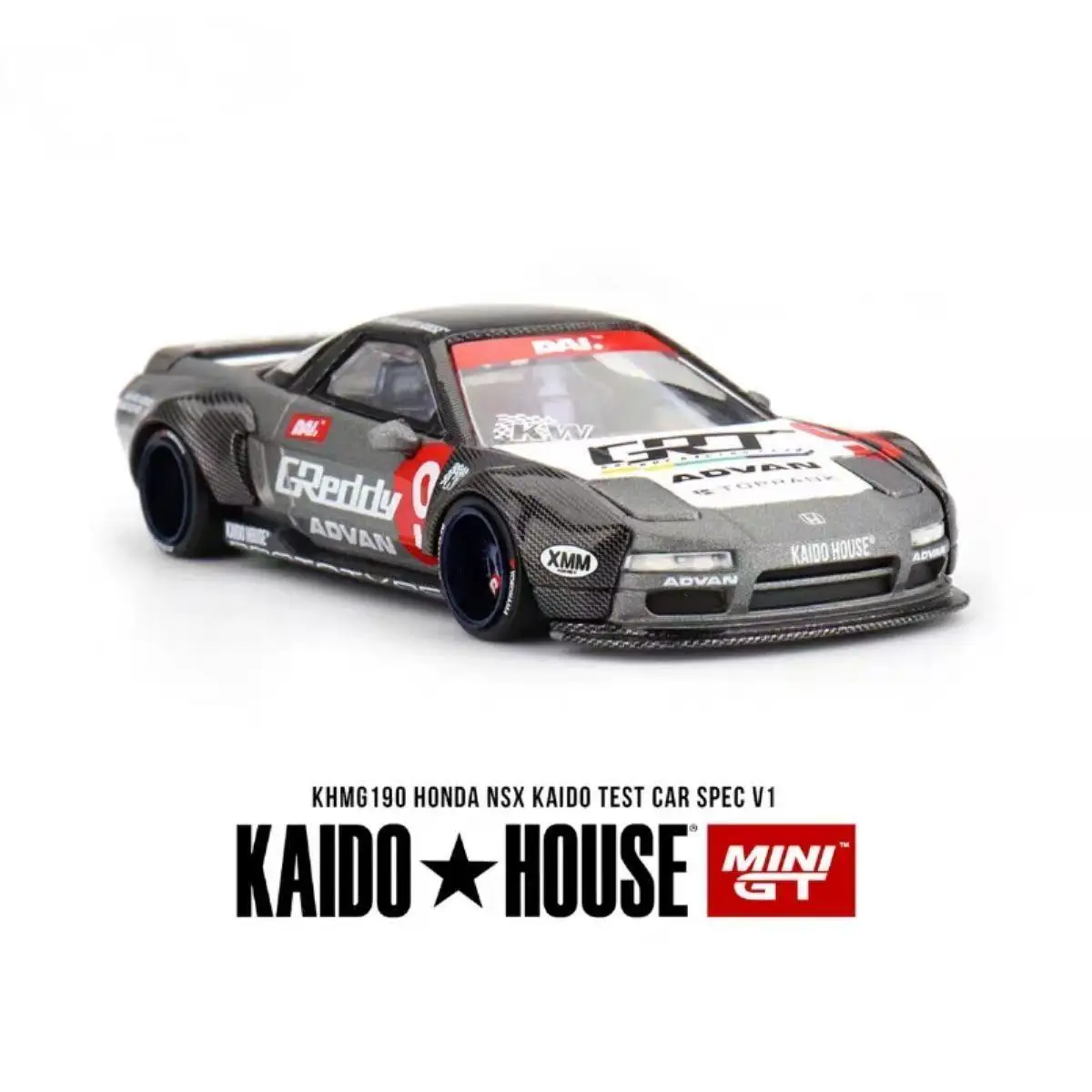 카이도 하우스 + MINIGT 1:64 혼다 NSX 카이도 테스트카 스펙 V1 중국판 합금 다이캐스팅 자동차 모형 컬렉션