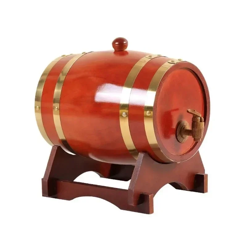 Wood Wine Barrel Vintage Oak Beer Brewing Accessories Whiskey Storage Container Home Decoration Bar Tools Wine Making 1L 1.5L 3L