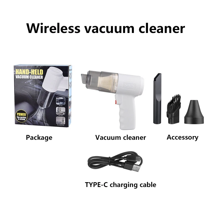 2900000pa Car Wireless High Power Vacuum Cleaner 120W 3-in-1 Portable Handheld For Home Rechargeable Auto Cordless Cleaner 2026 6