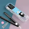 Mini Splint Flat Iron Hair Straightener Curling Wand Curly Ceramic Curler Straight Dual Purpose Hair Styling Tool WITH Hair Clip 1
