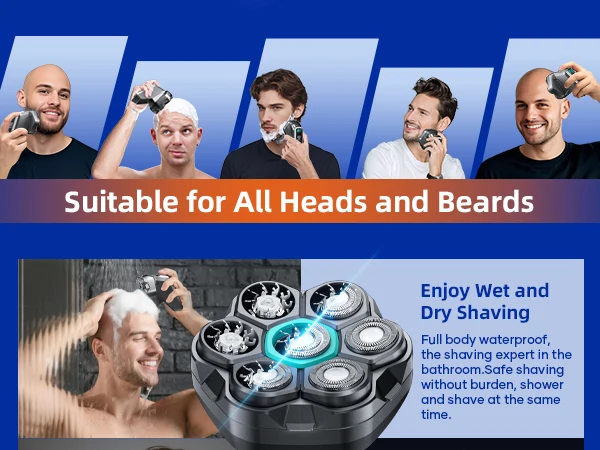 Kensen Electric Shaver For Men 7d Floating Head Waterproof Usb-c_voghion.com