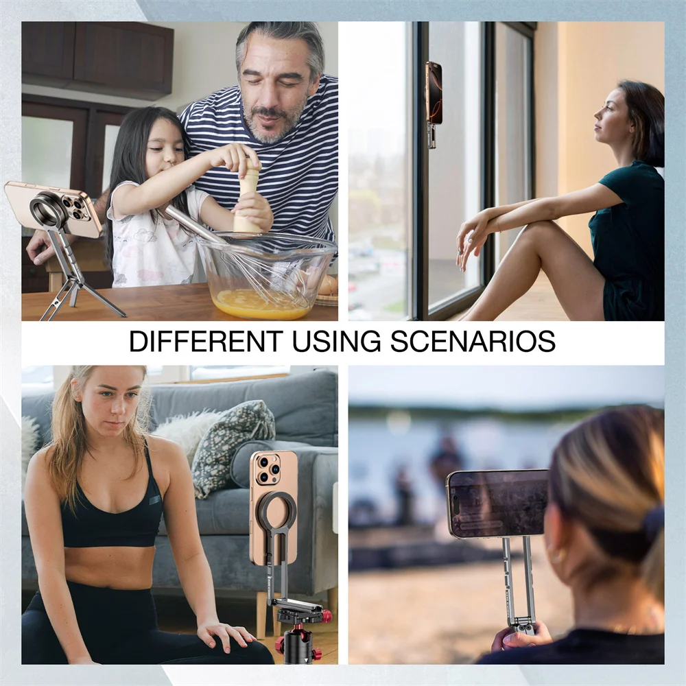 Magnetic Phone Tripod Holder for iPhone Android