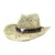 Cowboy hat fashion hollow handmade cowboy straw hat men's summer outdoor travel beach hat unisex solid color western cowboy hat 9