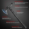 Camping Hatchet Forged Steel Construction Survival Hatchet with Nylon Sheath Anti-Slip & Shock Reduction Grip Tactical Axe 2