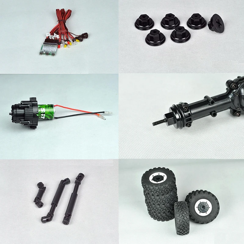 CROSSRC 1/12 Model XC6-A Off Road Military Truck KIT Motor Light Car 6*6 Vehicle RC Toys Gifts 5