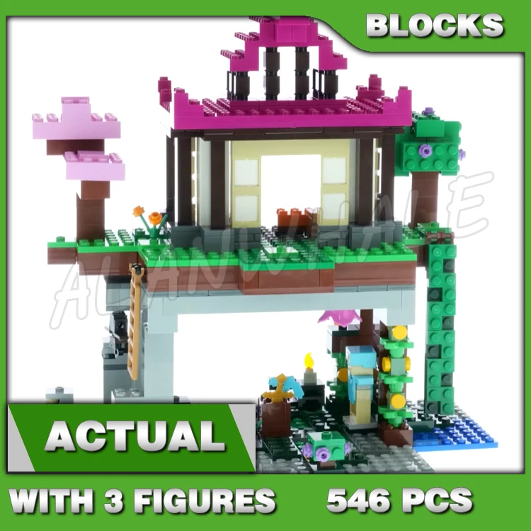 

546pcs Game My World The Training Grounds House Dojo and Blacksmith’s Cave 60158 Building Blocks Toys Compatible With Model