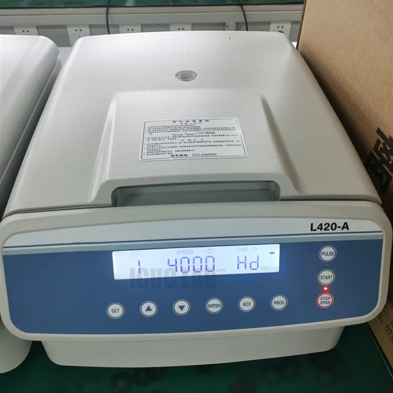 L420-A Low Speed Benchtop Laboratory Centrifuge Centrifuga Machine Swing Bucket