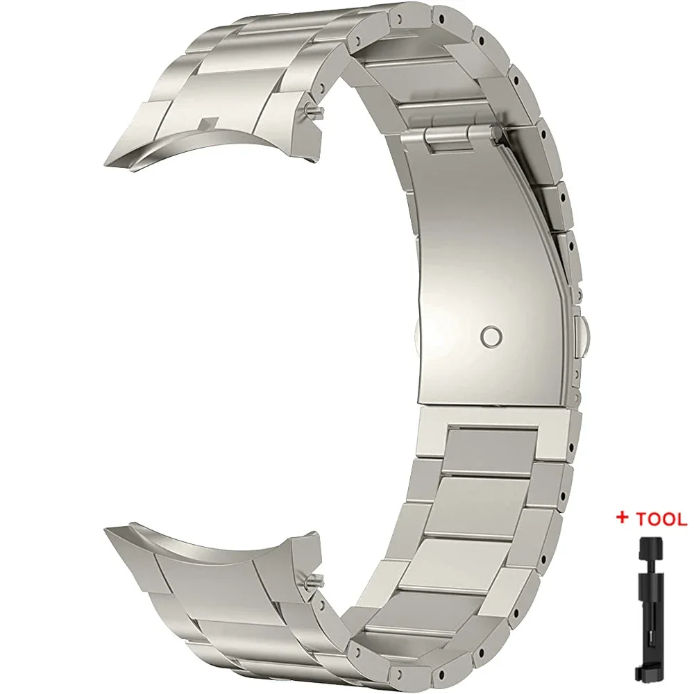 Seamless Titanium Metal Watch Strap Bracelet