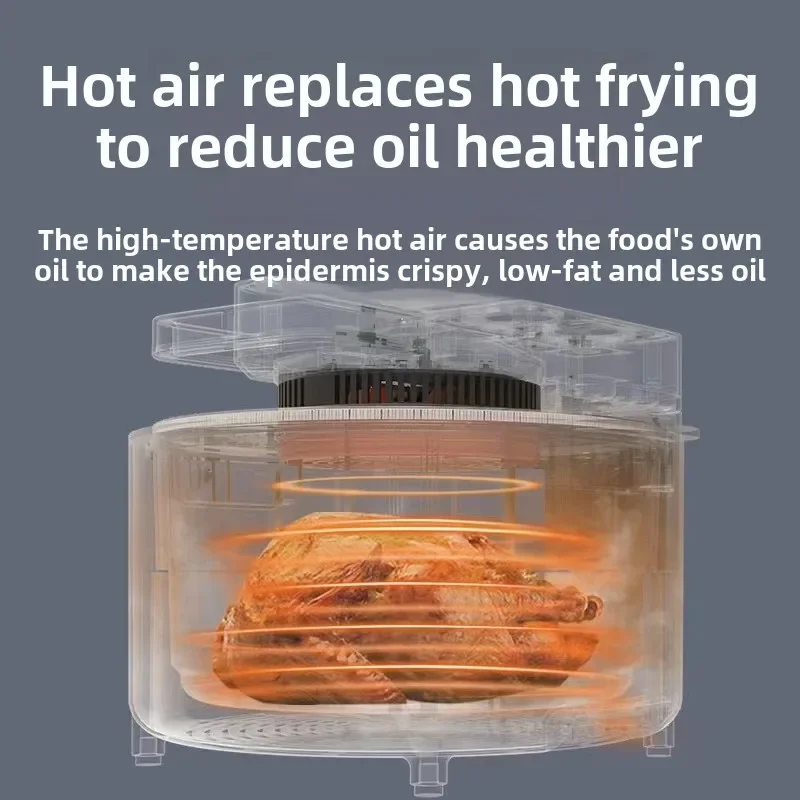 Air Fryer Home Visual Air Fryer 8L Large capacity new touch control French fries Chicken wings 2