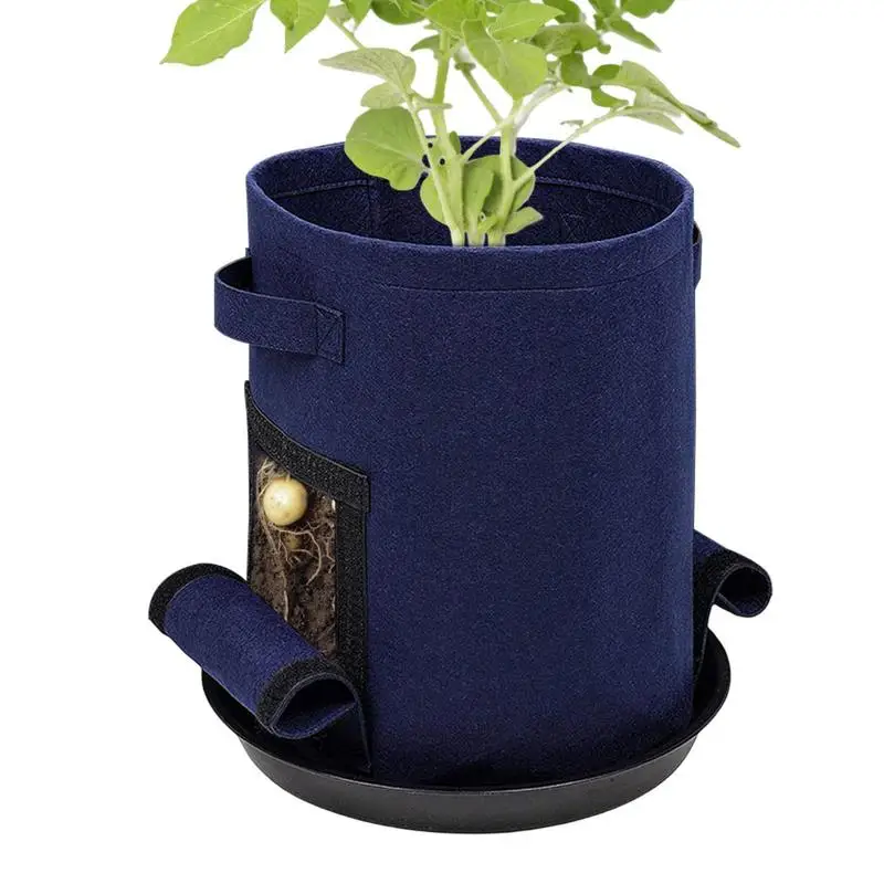 

Grow Bags 2PCS Vegetable Grow Bags with Access Flap and Handles Outdoor Patio Strawberry Bags for Growing Planting Potato