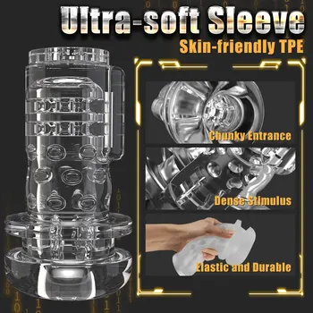 Automatic Male Masturbator Realistic Silicone Vagina 9 Modes Sucking Blowjob Pussy Men Masturbators Goods Adult Sex Toys