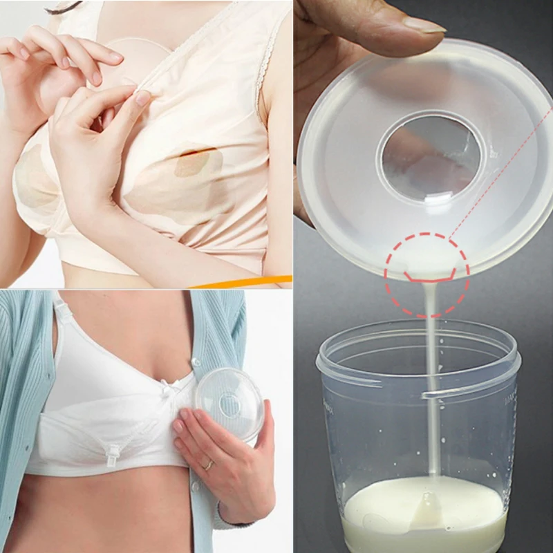 

Baby Care Anti Galactorrhea Pad Breast Milk Silicone Collector Spilled Milk Leaking Milk Container Soft Reusable Nursing Pad