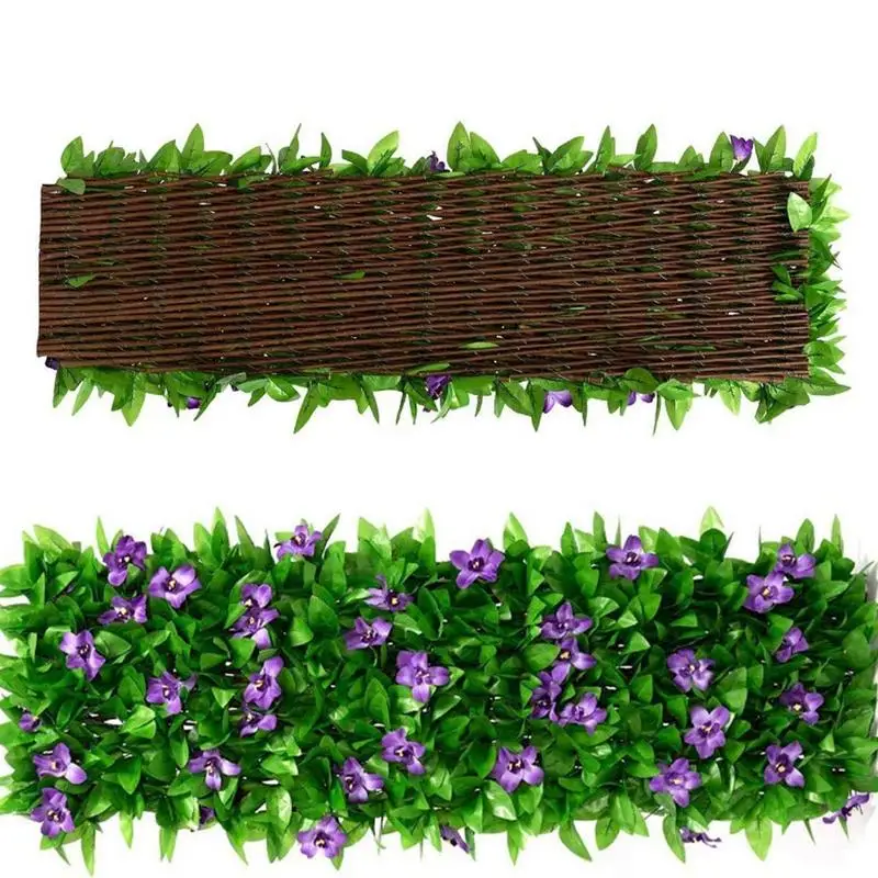 

Expandable Fence Privacy Screen Faux Ivy Fencing Panel for Balcony Patio Outdoor Backdrop Garden Backyard Home Decoration