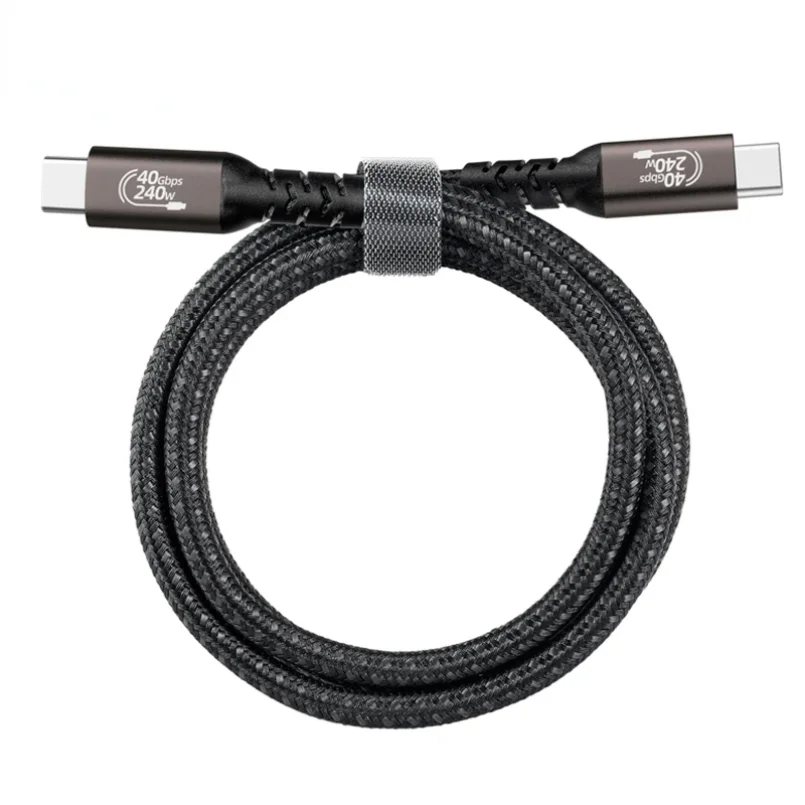 USB4 Cable Thunderbolt 3/4 40Gbps USB C 4K Video PD240W Fast Charger for M1 Macbook Pro Hard Disk USB4.0 Gen3 Data usb cable