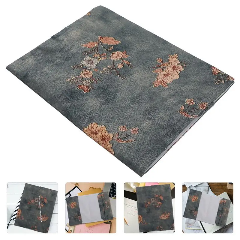 Book Cover Adjustable Notebook Protective Protector A5 Cotton Cloth Books - 2